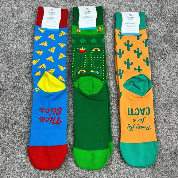 New! 3 pairs of Say it with a sock size L - Picture 1 of 6